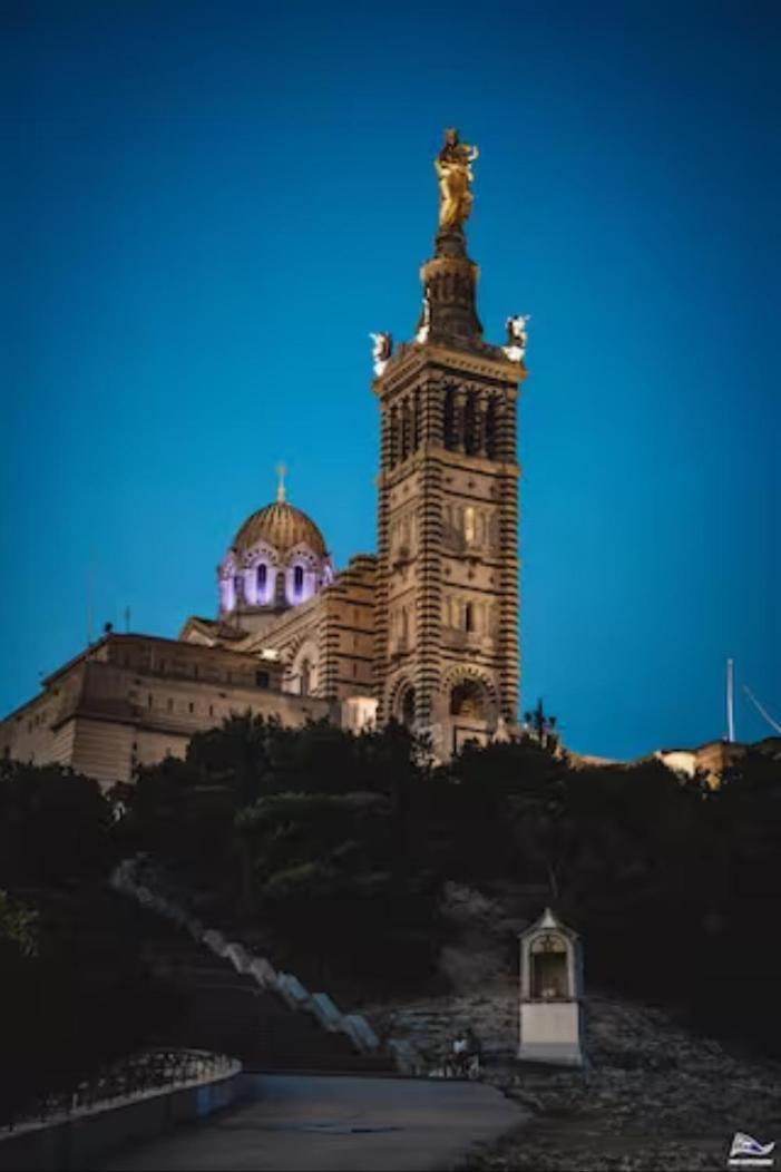 Studio Vieux-Port Vue Basilique Notre-Dame Marseille Eksteriør billede